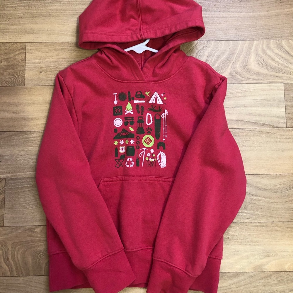 Columbia girls pullover hoodie sweater xs-6/7